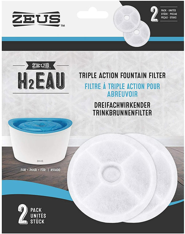 Zeus H2EAU Triple Action Pet Fountain Filter