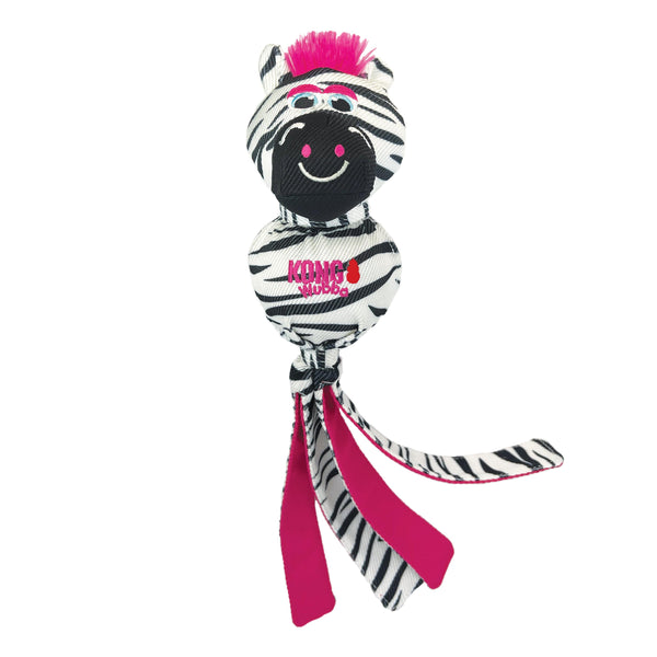 KONG Wubba Zoo Zebra Dog Toy
