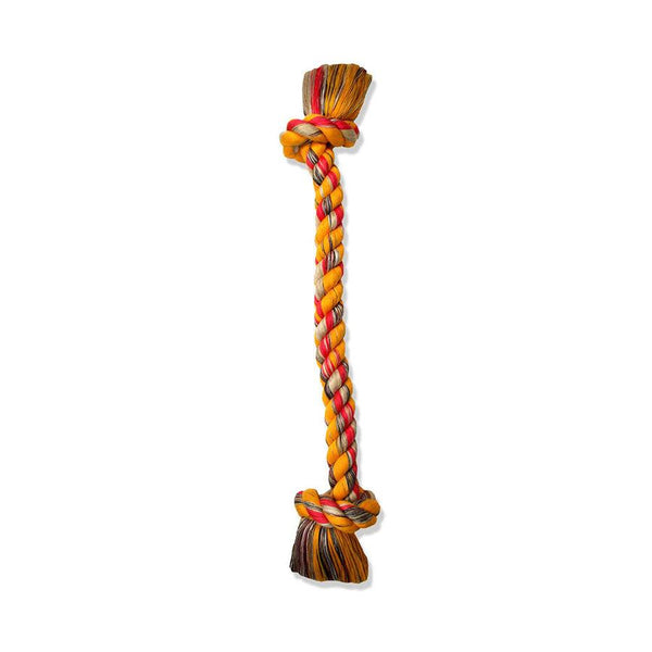 Mammoth Flossy Chews 2 Knot Rope Dog Toy, Color Varies