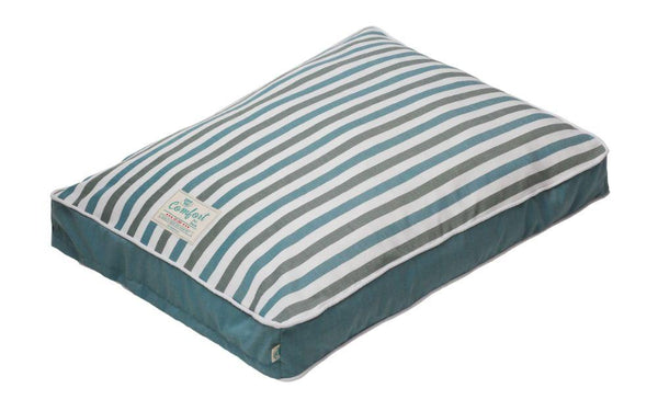 Happy Tails Lit pour chien Comfort Plaid Cloud, turquoise/rayé gris