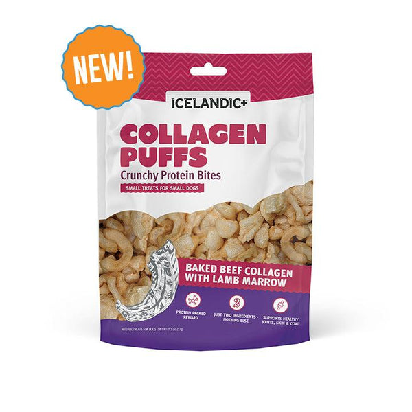 Icelandic+ Beef Collagen Puffs with Marrow Small Dog Treats