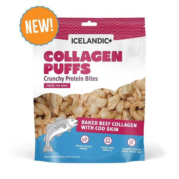 Icelandic+ Beef Collagen Puffs with Fish Dog Treats