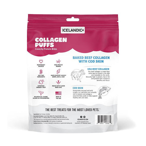 Icelandic+ Beef Collagen Puffs with Fish Dog Treats