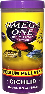 Omega One Granulés Flottants pour Poissons Cichlidés Moyens