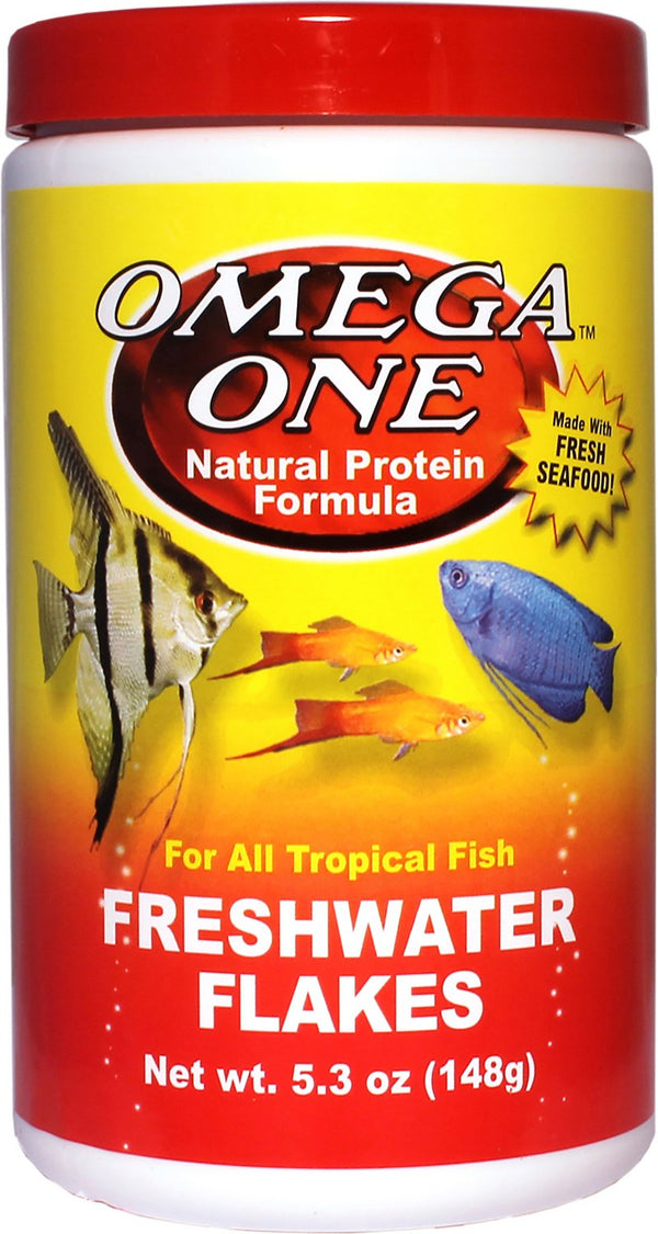 Nourriture pour poissons tropicaux en flocons d'eau douce Omega One