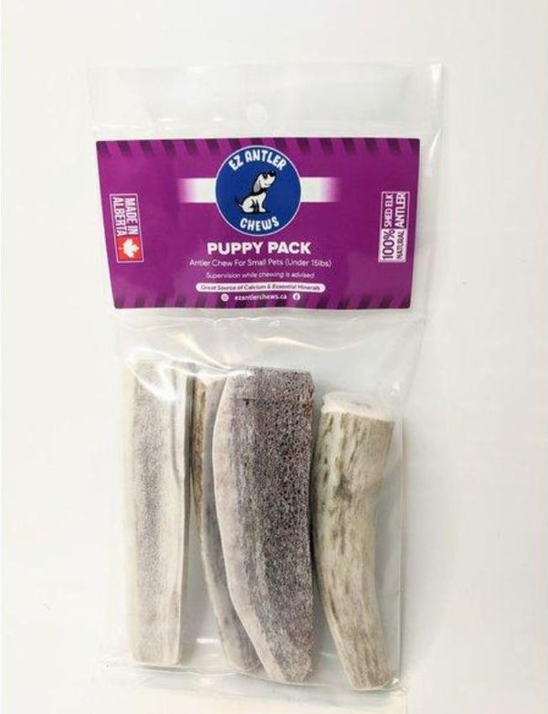 EZ Antler Chews Pack de friandises pour chiots à base de bois de wapiti