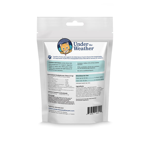 Under the Weather Probiotic Soft Chews for Cats