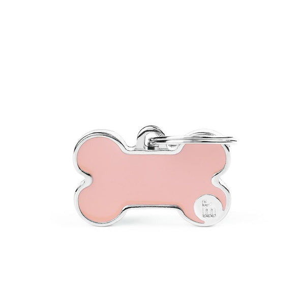 MyFamily Basic Handmade Bone Pet ID Tag, Pink