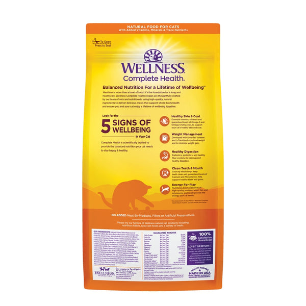 Wellness Complete Health Indoor Poulet & Poulet Croquettes sèches pour chats