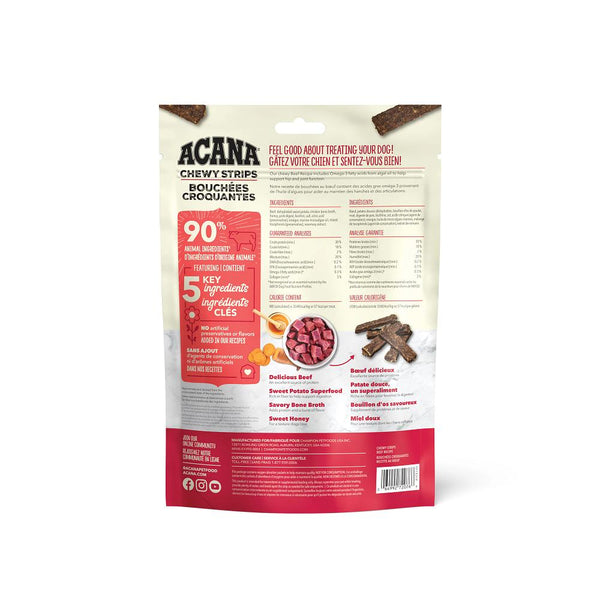 ACANA Chewy Strips Hip & Joint Beef Recipe Dog Treats