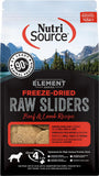 NutriSource Element Series Beef & Lamb Raw Sliders Freeze-Dried Dog Food