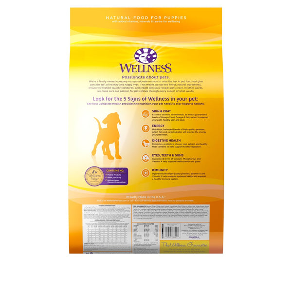 Wellness Complete Health Puppy Deboned Chicken, Oatmeal & Salmon Meal Dry Dog Food