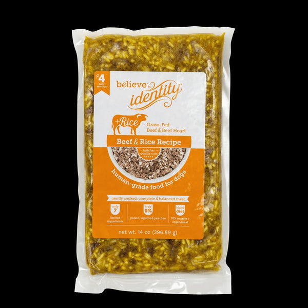 Identity Believe Bland Diets Beef & Rice Gently Cooked Recipe Frozen Dog Food