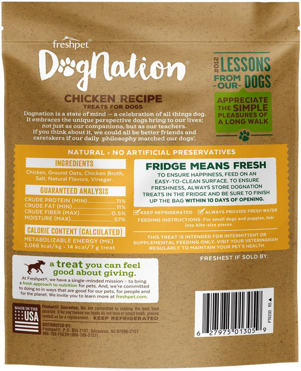 Freshpet DogNation Chicken Recipe Fresh Dog Treats
