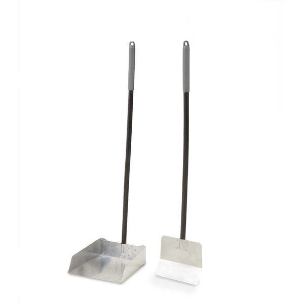 Petmate Set de pelle et ramasse-crottes en aluminium Clean Response, noir/argent