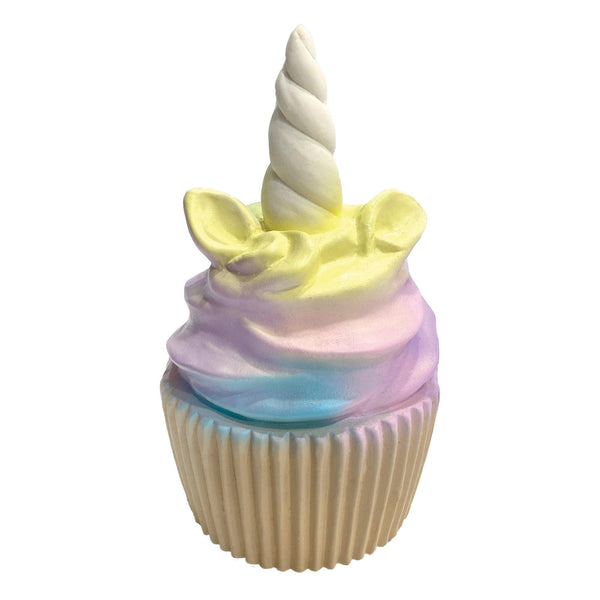 foufouBRANDS fouFIT Unicorn Cupcake Dog Toy, Rainbow Swirl