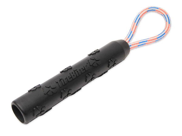 Mammoth TireBiter II Retriever with Loop Rope Dog Toy, Black