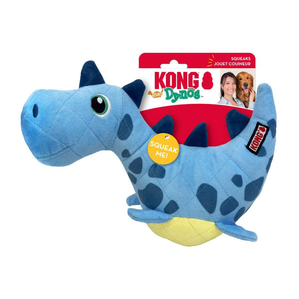 KONG Dynos Roars Jouet pour chien, Bleu