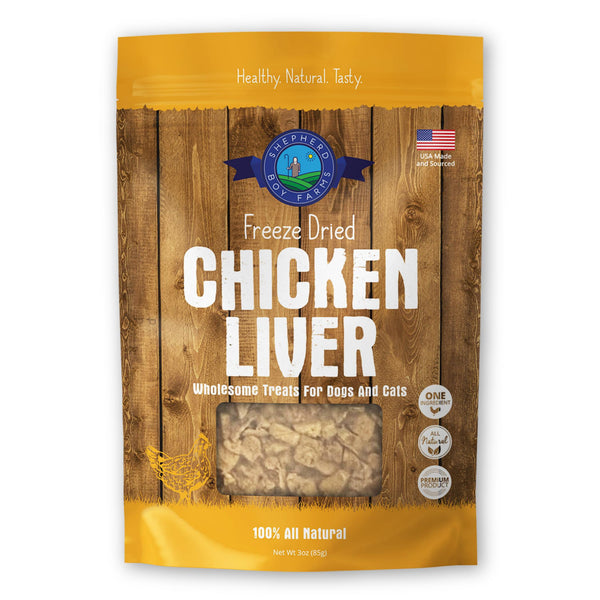 Shepherd Boy Farms Chicken Liver Freeze-Dried Dog & Cat Treats