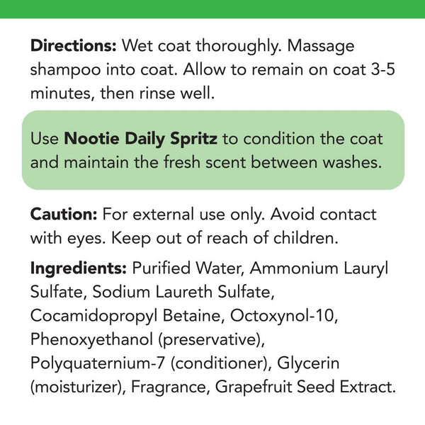 Nootie Coconut Lime Verbena Hypoallergenic Dog & Cat Shampoo
