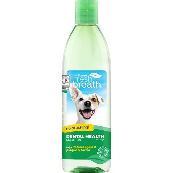 TropiClean Fresh Breath Dental Health Solution Water Additive for Dogs