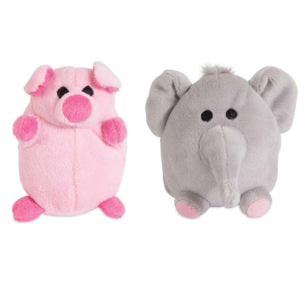 Zoobilee Jouet éléphant & cochon pour chiens, Mini