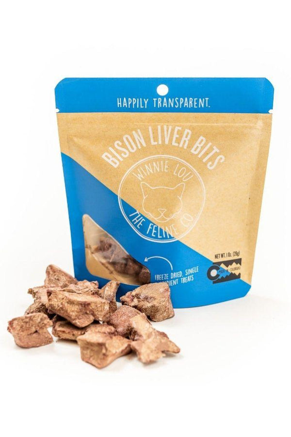 Winnie Lou The Feline Co. Bison Liver Bits Cat Treats