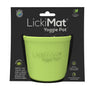 LickiMat Yoggie Pot Dog Slow Feeder, Green
