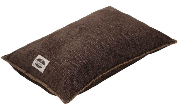 Happy Tails Lit pour chiens classique en chenille, Chocolat brun