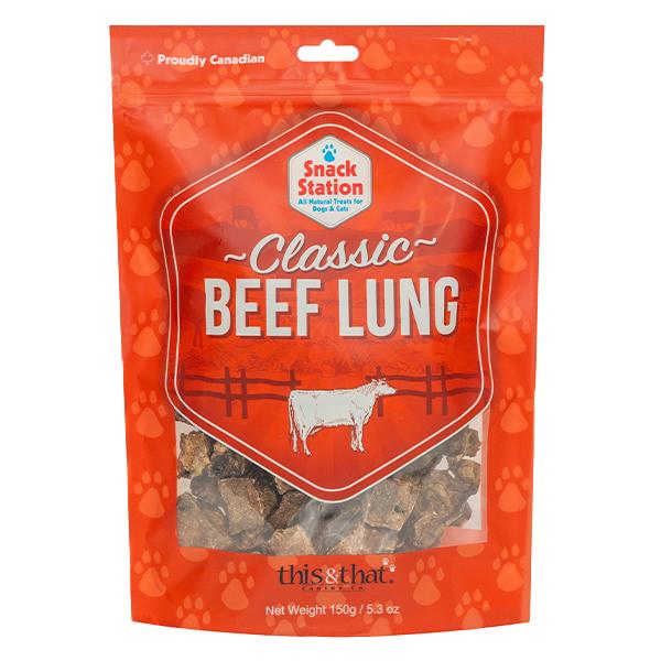 This & That® Snack Station Poumon de Boeuf Classique, pour chien 150g
