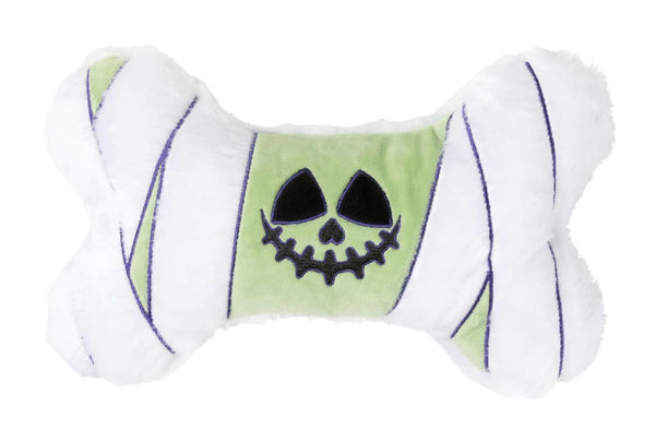 FuzzYard Smiling Ghoul Bone Dog Toy