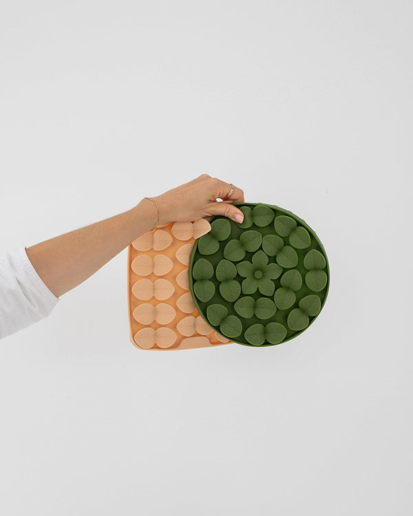 Dexypaws Silicone Snuffle Mat Dog Slow Feeder, Army Green