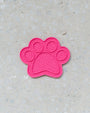 Dexypaws Paw Print Enrichment Licking Mat Dog Slow Feeder, Hot Pink