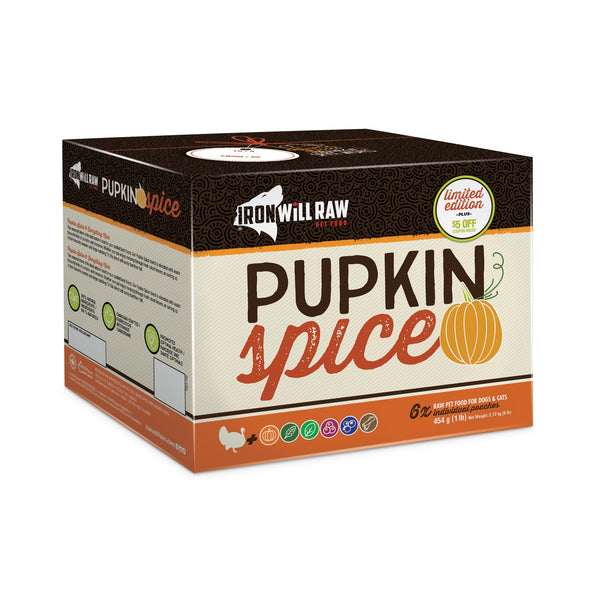 Iron Will Pupkin Spice cru surgelé pour chiens et chats