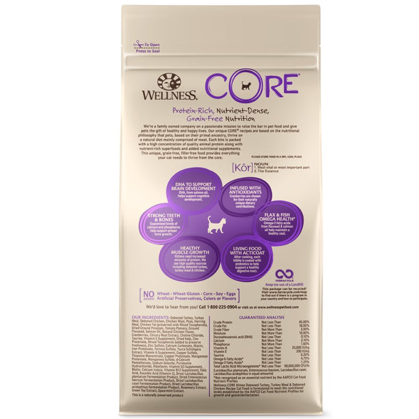Wellness CORE Grain-Free Kitten Formula Dry Cat Food