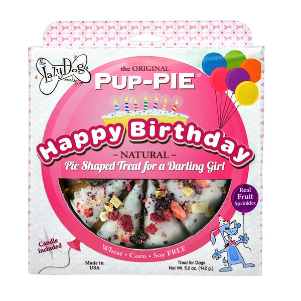 The Lazy Dog Cookie Co. The Original Pup-PIE Happy Birthday for a Darling Girl Dog Treats