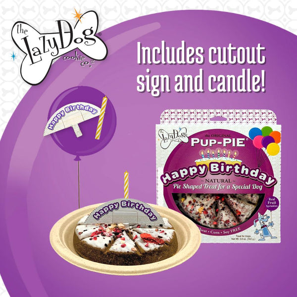 The Lazy Dog Cookie Co. The Original Pup-PIE Happy Birthday for a Special Dog Dog Treats