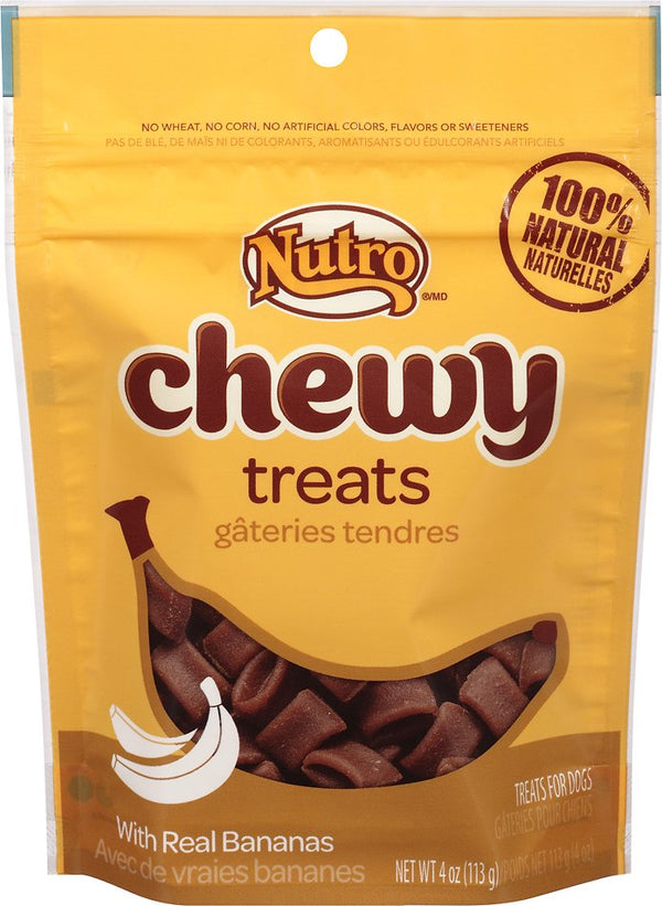 Nutro Chewy Banana Dog Treats, 4-oz