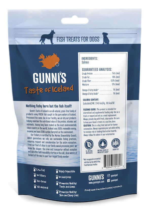 Gunni's Salmon Skin Shorties Dog Treats