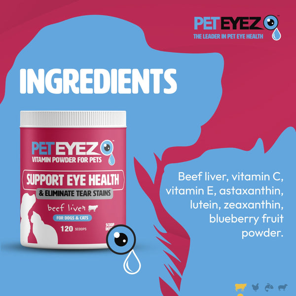 Pet Eyez Beef Vitamin Powder for Dogs & Cats