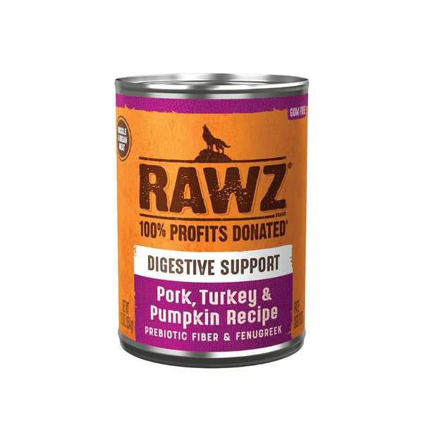 RAWZ Digestive Support Pork, Turkey & Pumpkin Wet Dog Food Can