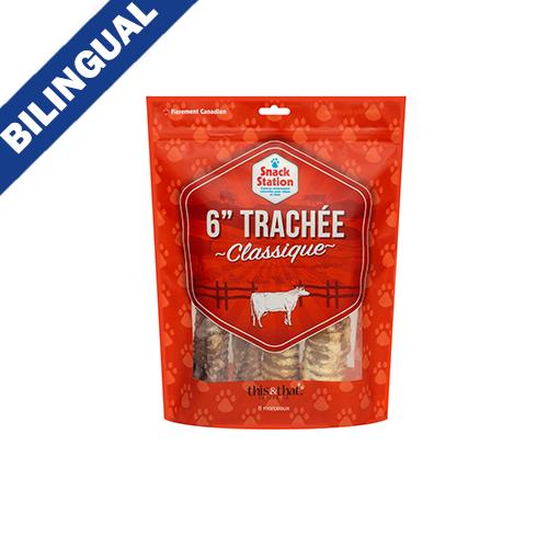 This & That Snack Station Classic Beef Trachea Dog Treats, 6-in