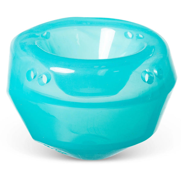 Messy Mutts Totally Pooched Stuff'n Wobble Ball Treat Dispensing Dog Toy, Teal