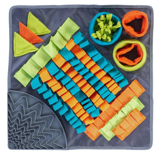 Messy Mutts Square Forage Snuffle Mat Lick Mat Dog Slow Feeder