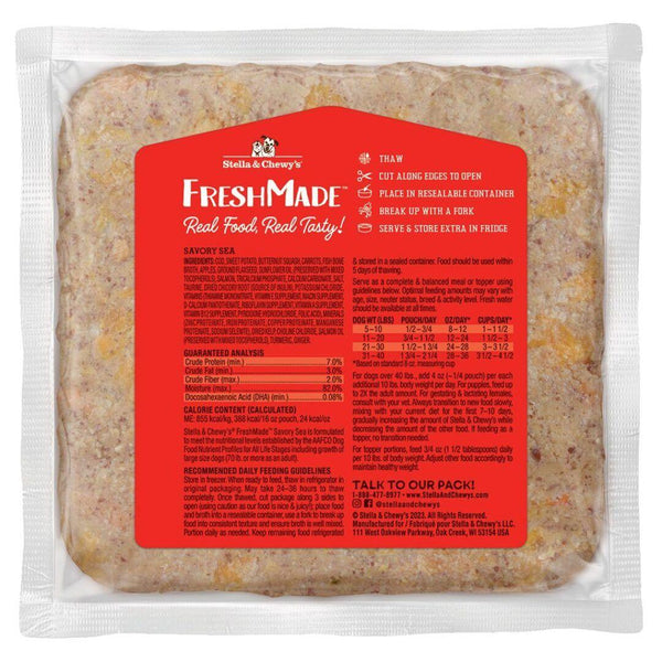 Stella & Chewy's FreshMade Savory Sea Gently Cooked Frozen Dog Food