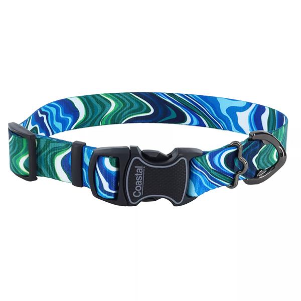 Inspire Adjustable Fashion Dog Collar, Malachite Magic