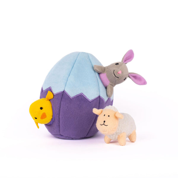 ZippyPaws Zippy Burrow Easter Egg & Friends Interactive Dog Toy