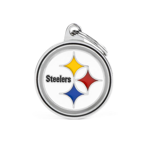 MyFamily NFL Pittsburgh Steelers Pet ID Tag, Medium