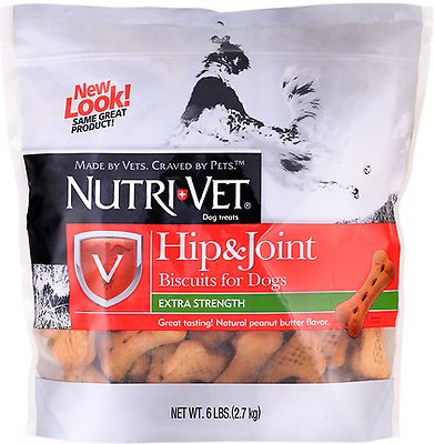 Nutri-Vet Hip & Joint Extra Strength Wafers for Large Dogs Peanut Butter Flavor Treats