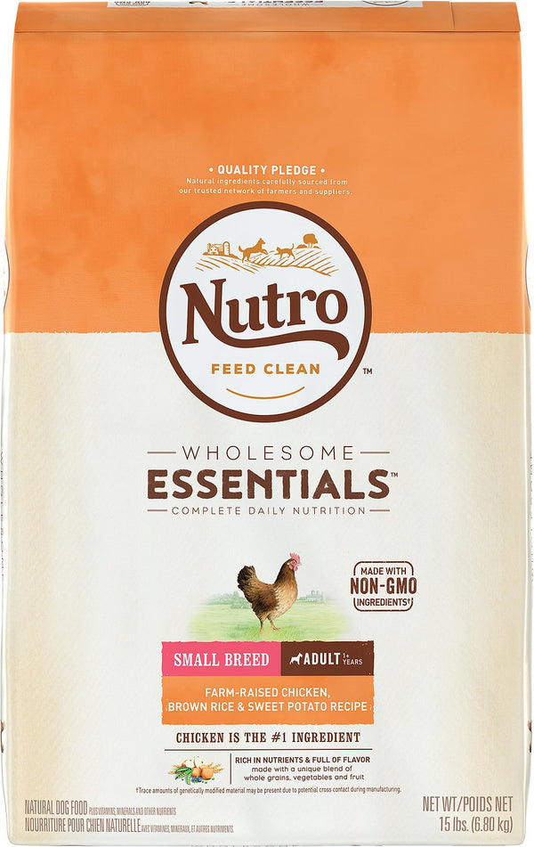 Nutro Wholesome Essentials Small Breed Adult Farm Raised Chicken, Brown Rice & Sweet Potato Recipe Dry Dog Food